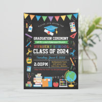 Nursery School Graduation Ceremony Invitation