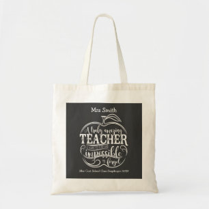 Nursery Teacher  chalkboard apple book fashion Tote Bag