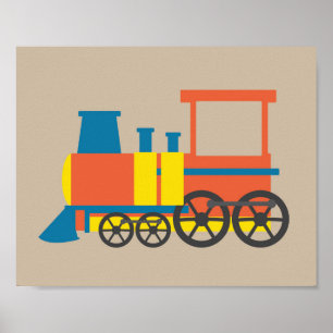 Nursery Train Print