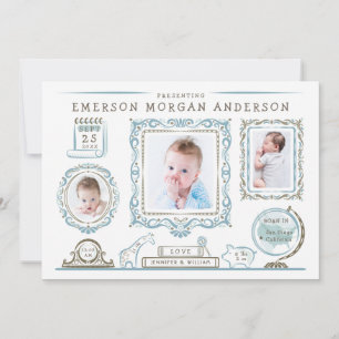 Nursery Wall Baby Birth Announcement