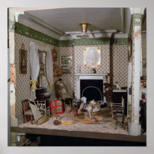 Nursery with toys from 'Miss Miles' House', 1890 Poster