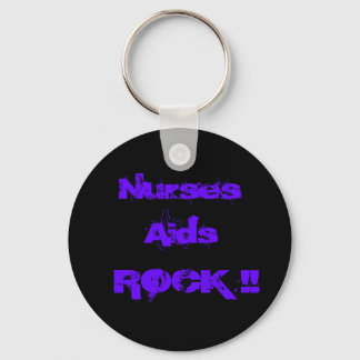 Nurses Aids Rock 2 Key Ring