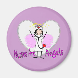 Nurses Are Angels Magnet