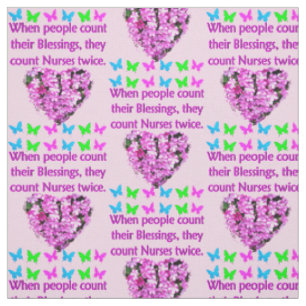 NURSES ARE APPRECIATED FABRIC