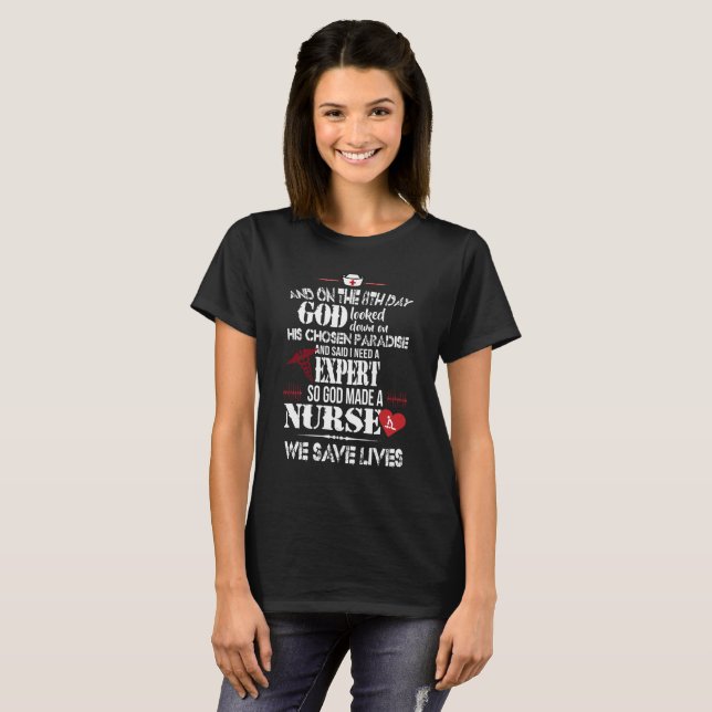 Nurses are experts. T-Shirt (Front Full)