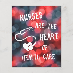 nurses are the heart of healthcare bokeh