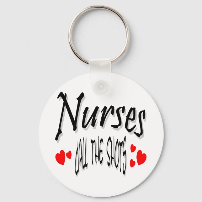 Nurses call the shots key ring (Front)