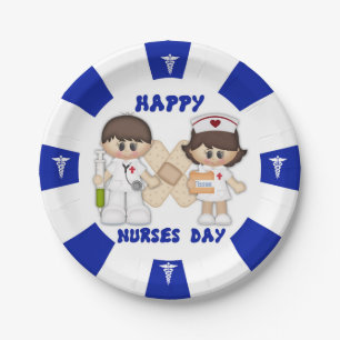 Nurses Day Custom Paper Plates 7"