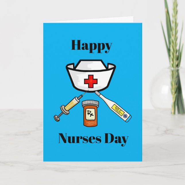 Nurses Day Icons Card (Front)