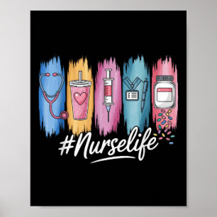 Nurses Day Nurse Week Appreciation 2025 Brushstrok Poster
