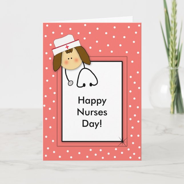 Nurses day Paper Greeting Card (Front)