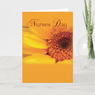 Nurses Day Sunflower, Holiday Card