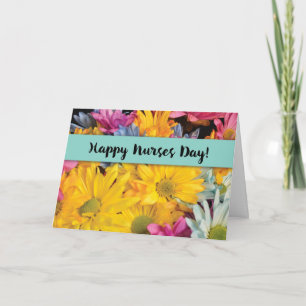 Nurses Day Thanks Gerbera Daisies Thank You Card