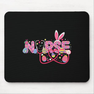 Nurses Easter Bunny Egg Stethoscope Nurse Happy Ea Mouse Pad