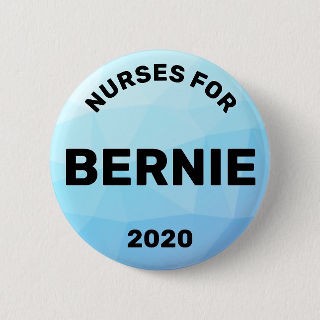 Nurses for Bernie Sanders 2020 6 Cm Round Badge (Front)