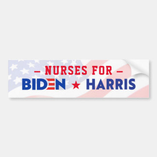 NURSES FOR JOE BIDEN & KAMALA HARRIS 2020 BUMPER STICKER