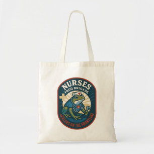 Nurses Frog Brigade – Healers on the Frontline Tote Bag