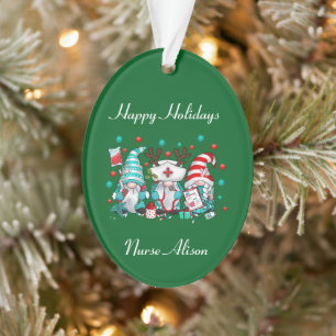 Nurse's Fun Christmas Ornament 
