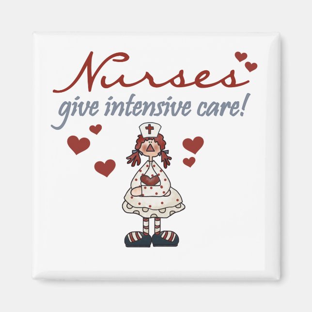 Nurses Give Intensive Care t-shirts and Gifts Magnet (Front)
