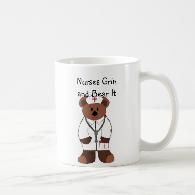 Nurses Grin and Bear It Coffee Mug (Right)