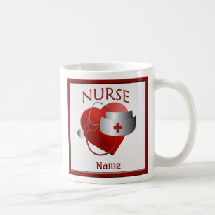Nurses Have Heart Custom Nurse Name Mug