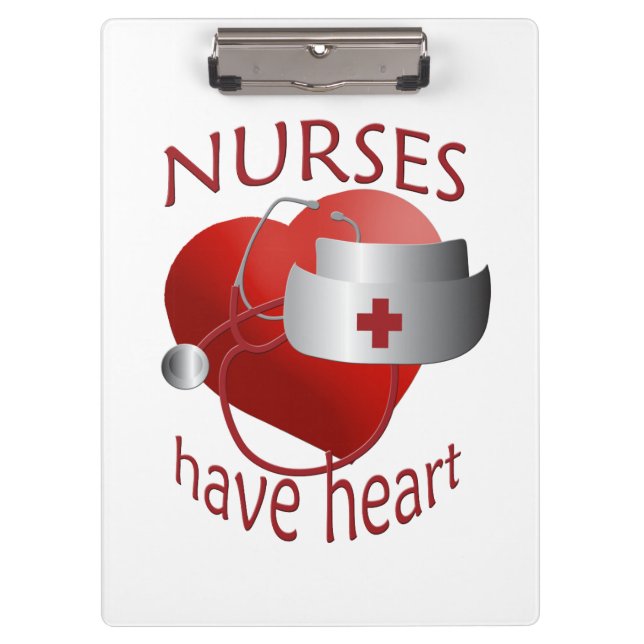 Nurses Have Heart Nurses Cute Clipboard (Front)
