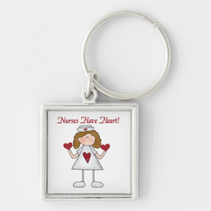Nurses Have Heart T-shirts and Gifts Key Ring