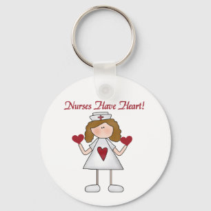 Nurses Have Heart T-shirts and Gifts Key Ring