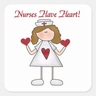 Nurses Have Heart T-shirts and Gifts Square Sticker
