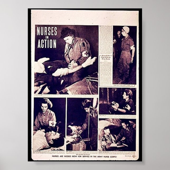 Nurses In Action Poster (Front)