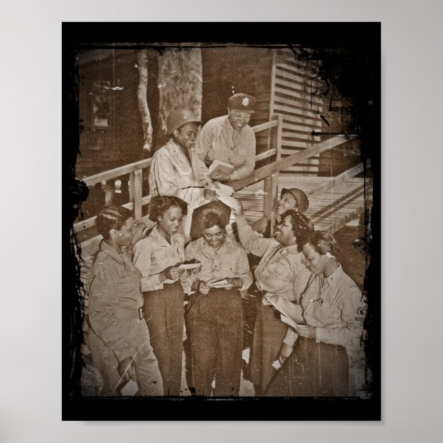 Nurses in the SW Pacific Getting Mail Poster (Front)