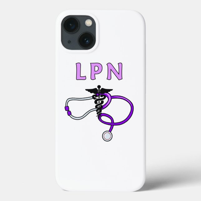 Nurses LPN Stethoscope Case-Mate iPhone Case (Back)