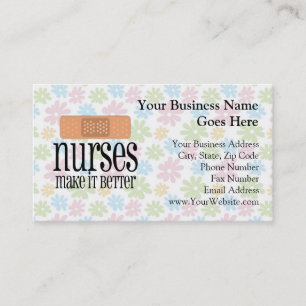 Nurses Make it Better, Bandage Business Card