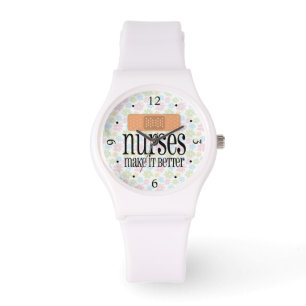 Nurses Make it Better, Cute Nurse Bandage Watch