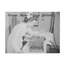 Nurses Make Things Better Vintage Photo Postcard