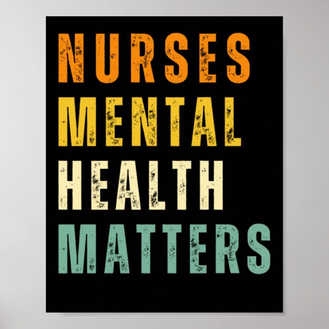 Nurses Mental Health S Sticker  Poster (Front)