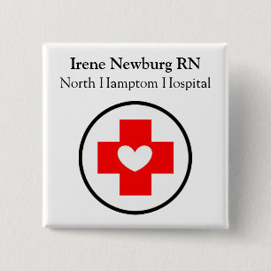 Nurse's Name Badge and Logo or Symbol