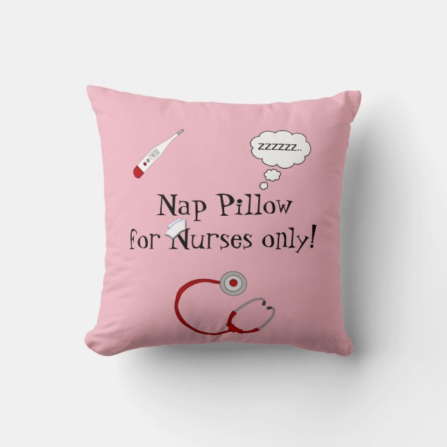 Nurses Nap Pillow-Stethoscope/Thermometer Cushion (Front)