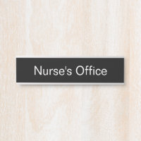 Nurse's Office Black and White Text Template