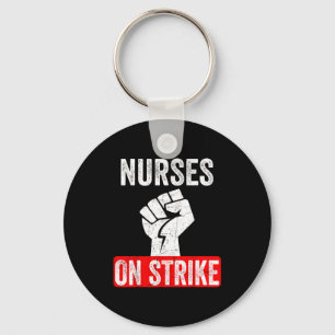 Nurses On Strike Nnu National Nurses United Staffi Key Ring