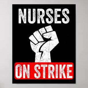 Nurses On Strike Nnu National Nurses United Staffi Poster
