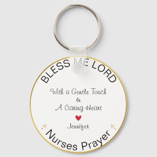  Nurses Prayer Personalised Blesss Me Lord   Key Ring