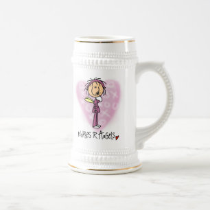 Nurses R Angels T-shirts and Gifts Beer Stein