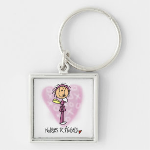 Nurses R Angels T-shirts and Gifts Key Ring