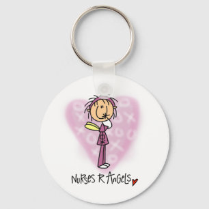 Nurses R Angels Tshirts and Gifts Key Ring