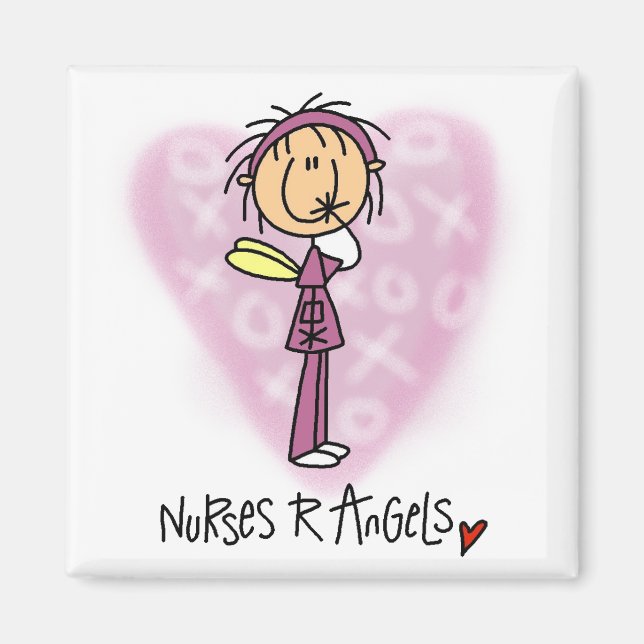 Nurses R Angels Tshirts and Gifts Magnet (Front)
