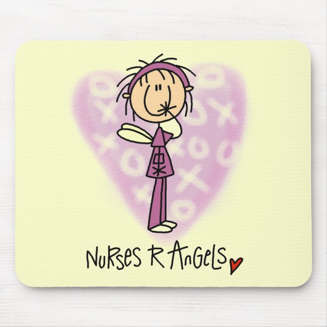 Nurses R Angels Tshirts and Gifts Mouse Pad (Front)