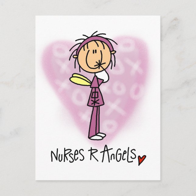 Nurses R Angels Tshirts and Gifts Postcard (Front)