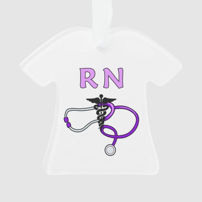 Nurses RN Stethoscope Ornament (Front)