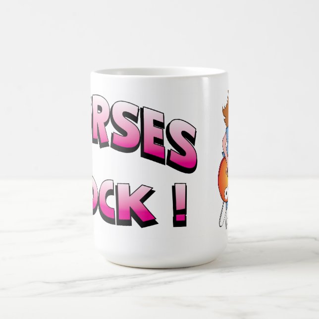 Nurses Rock 15 Oz. Coffee Mug (Center)